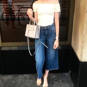 Madewell wide-leg crop Jean